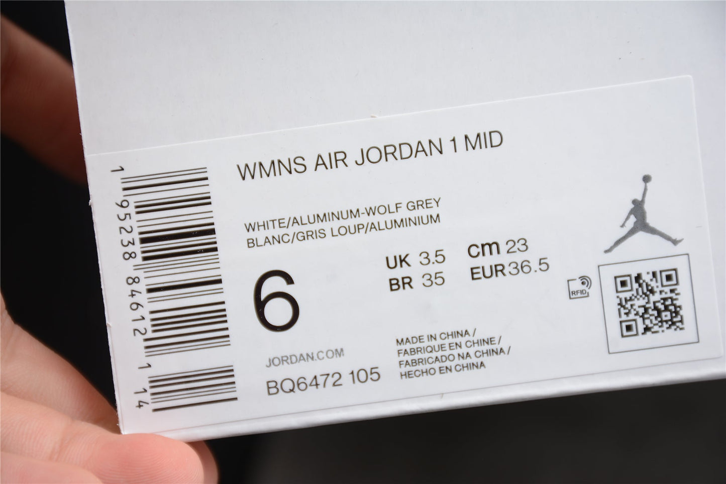 Air Jordan 1 Mid "Wolf Grey Aluminum"