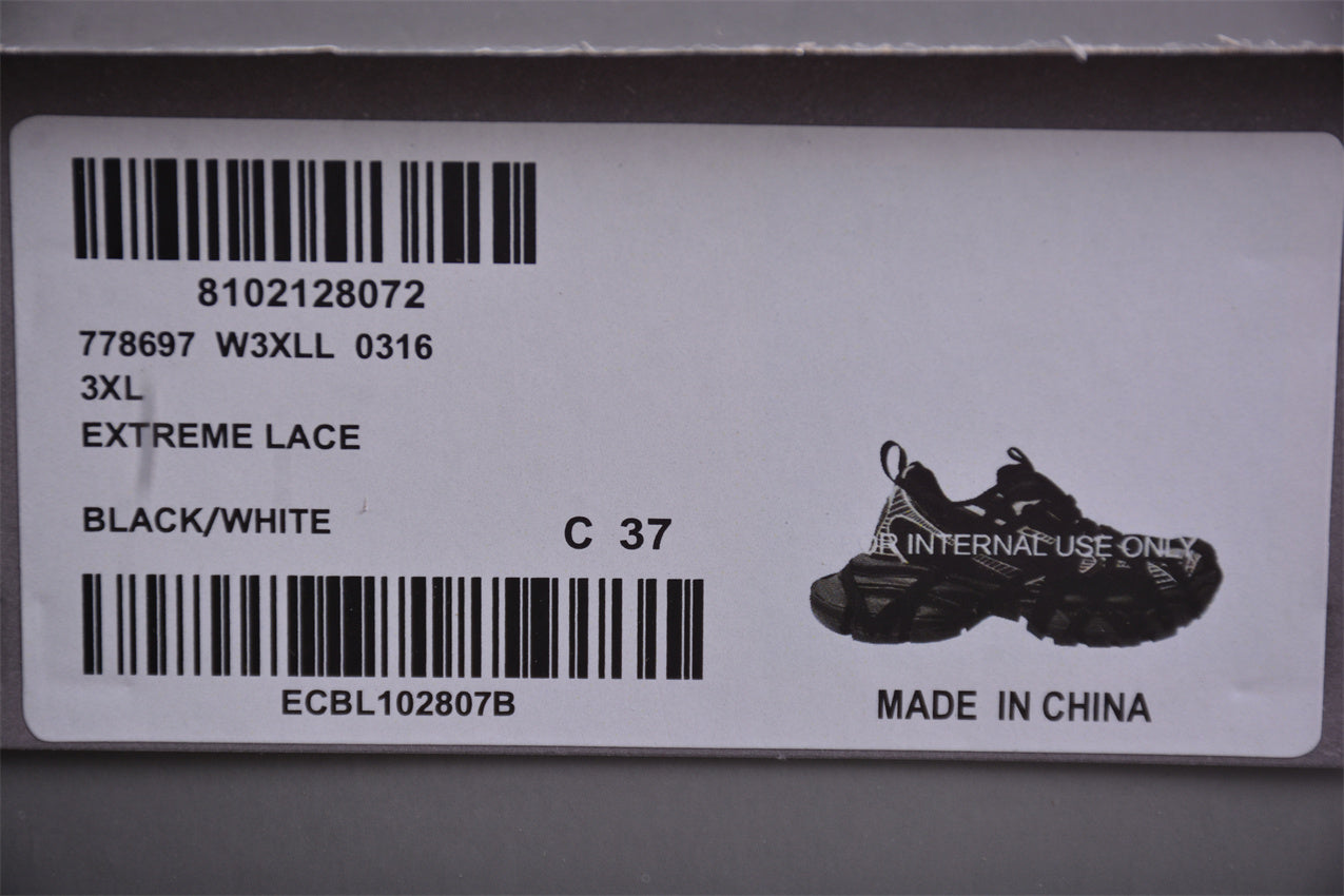 Balenciaga 3XL Extreme Lace Black & White
