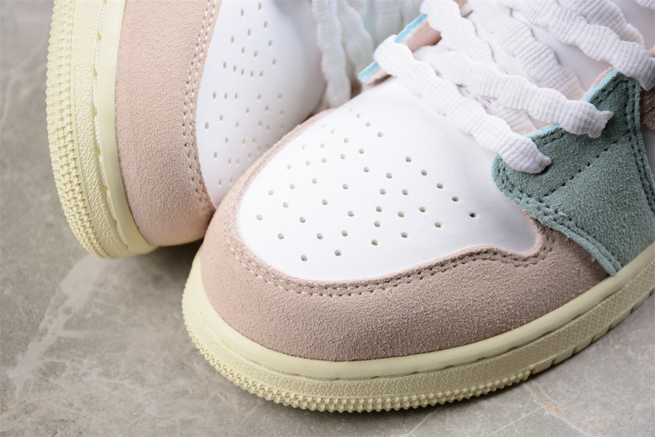 Air Jordan 1 Mid GS "Pink Oxford" (Youth)
