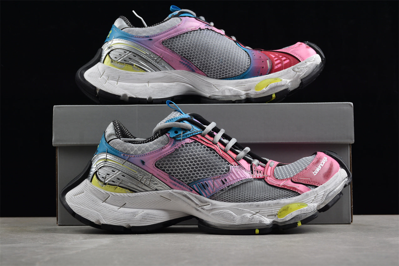 Balenciaga Stapler Grey Pink Sneakers