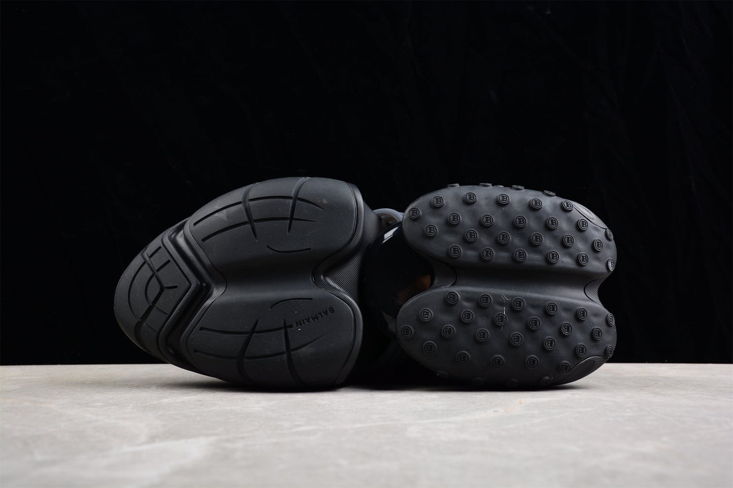 Balmain Unicorn Low-Top Sneakers in All Black – Neoprene and Leather