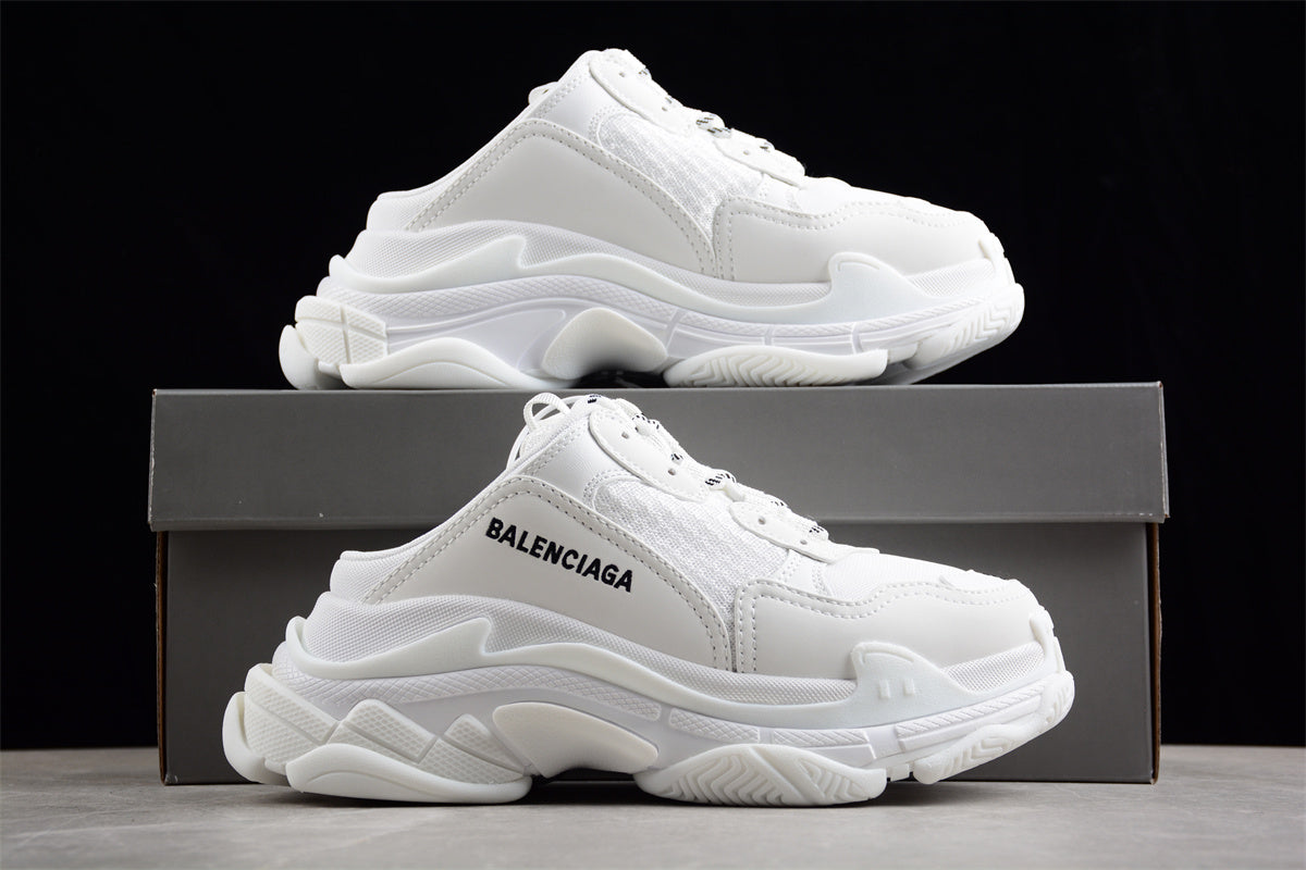 Balenciaga Triple S Mule All White