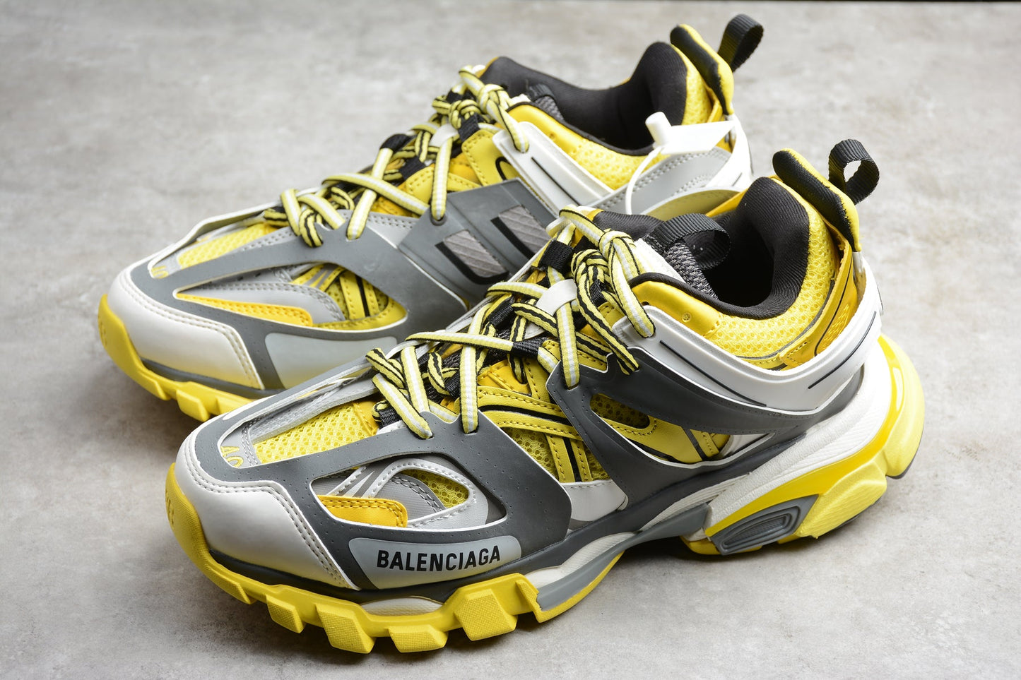 Yellow & Grey Track Performance Sneakers