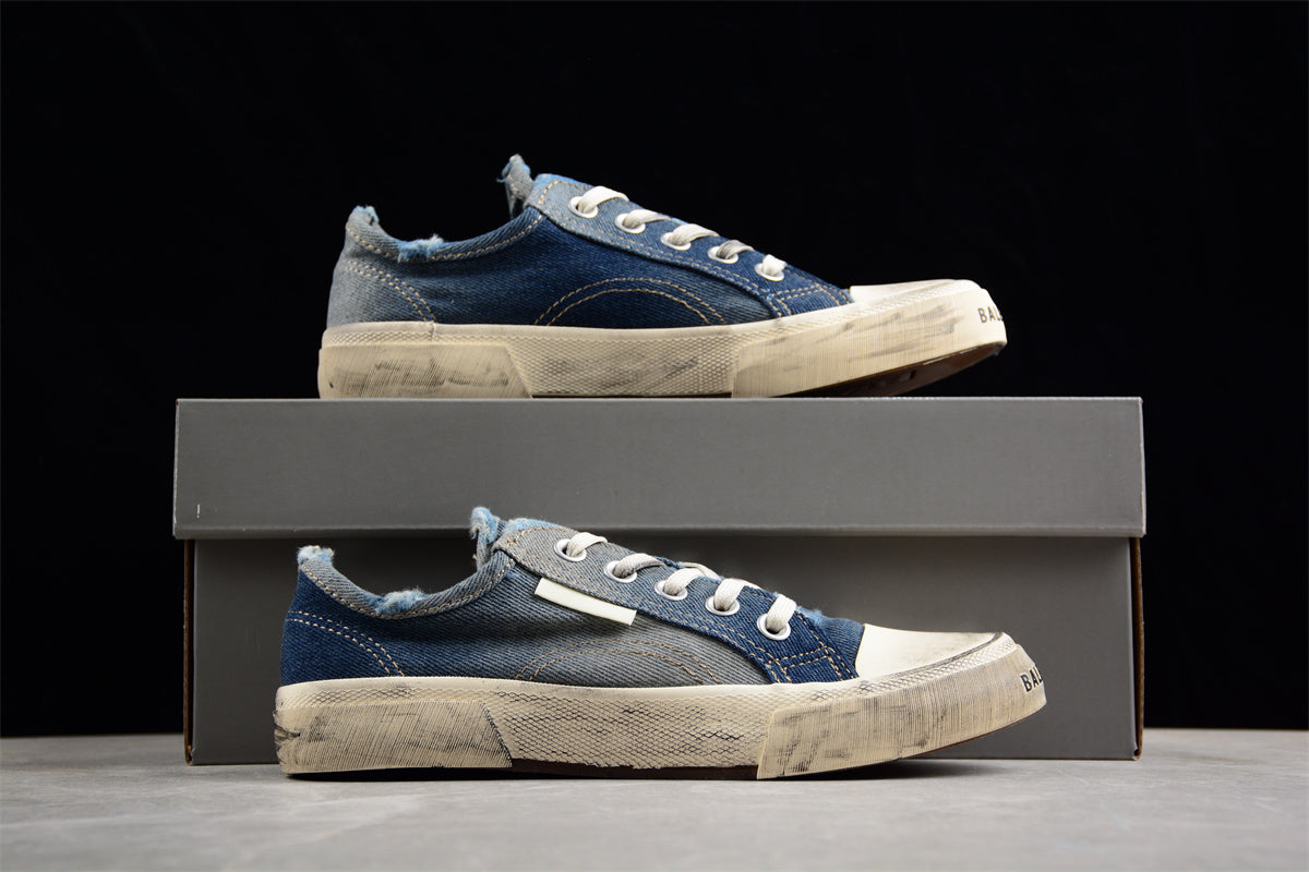 Balenciaga Paris Mid Denim Blue Sneakers