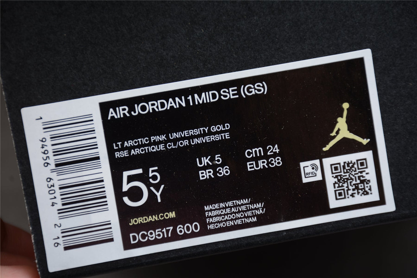 Air Jordan 1 Mid SE GS 'Arctic Pink'
