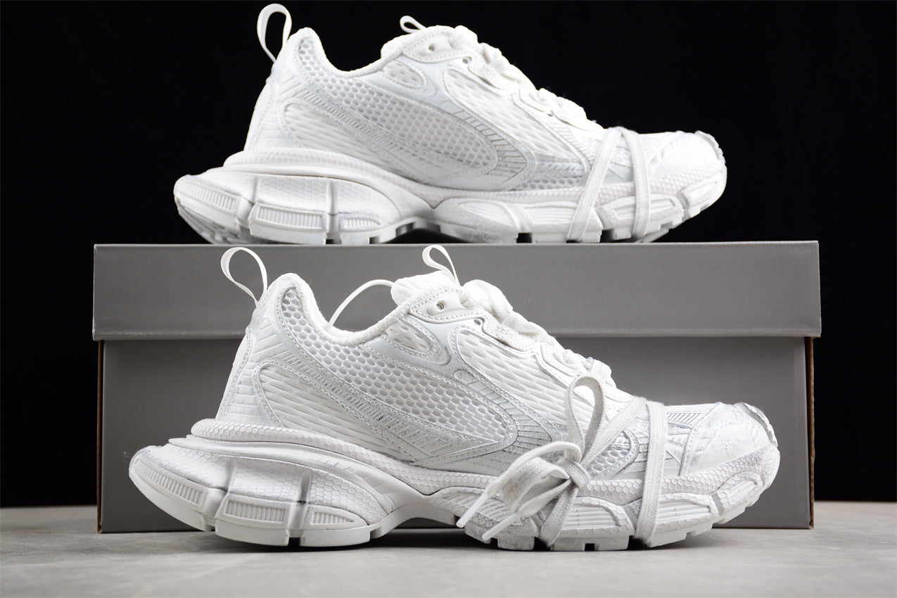 Balenciaga 3XL White Distress Sneakers