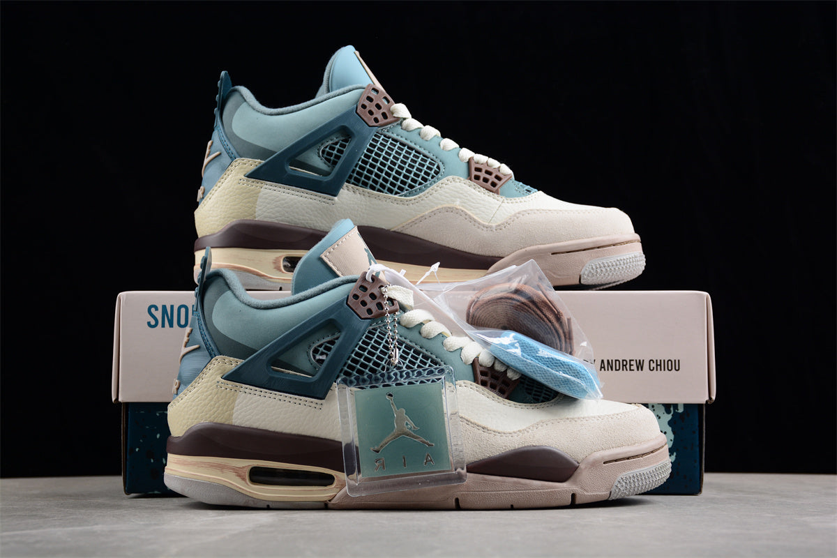 Custom Air Jordan 4 Retro “Snorlax & Doraemon”