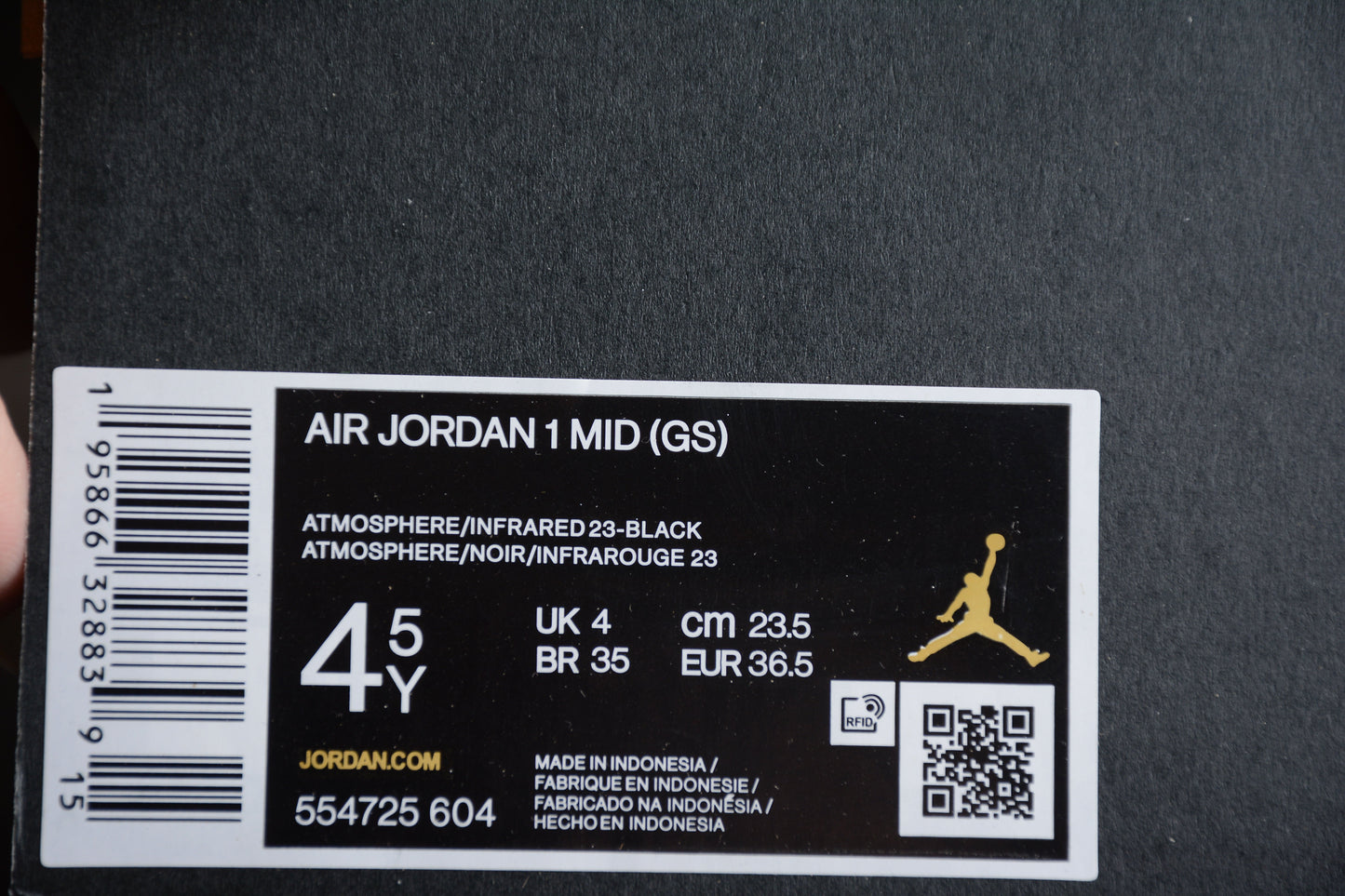 Air Jordan 1 Mid "Black Atmosphere"