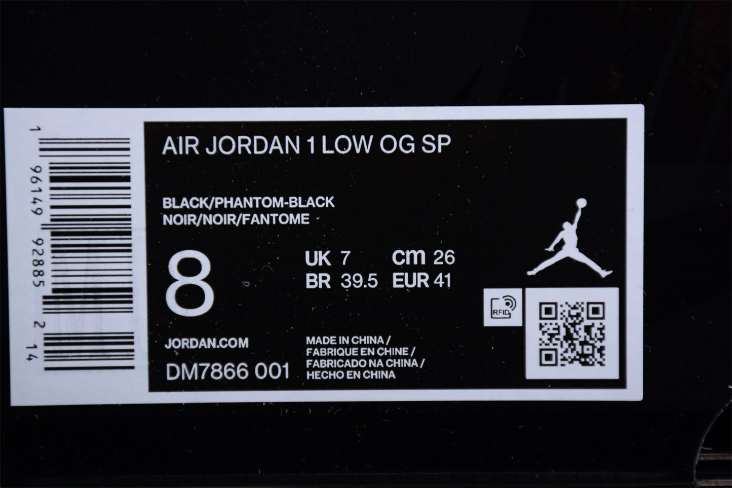 Jordan 1 Retro Low OG SP x Travis Scott "Black Phantom"