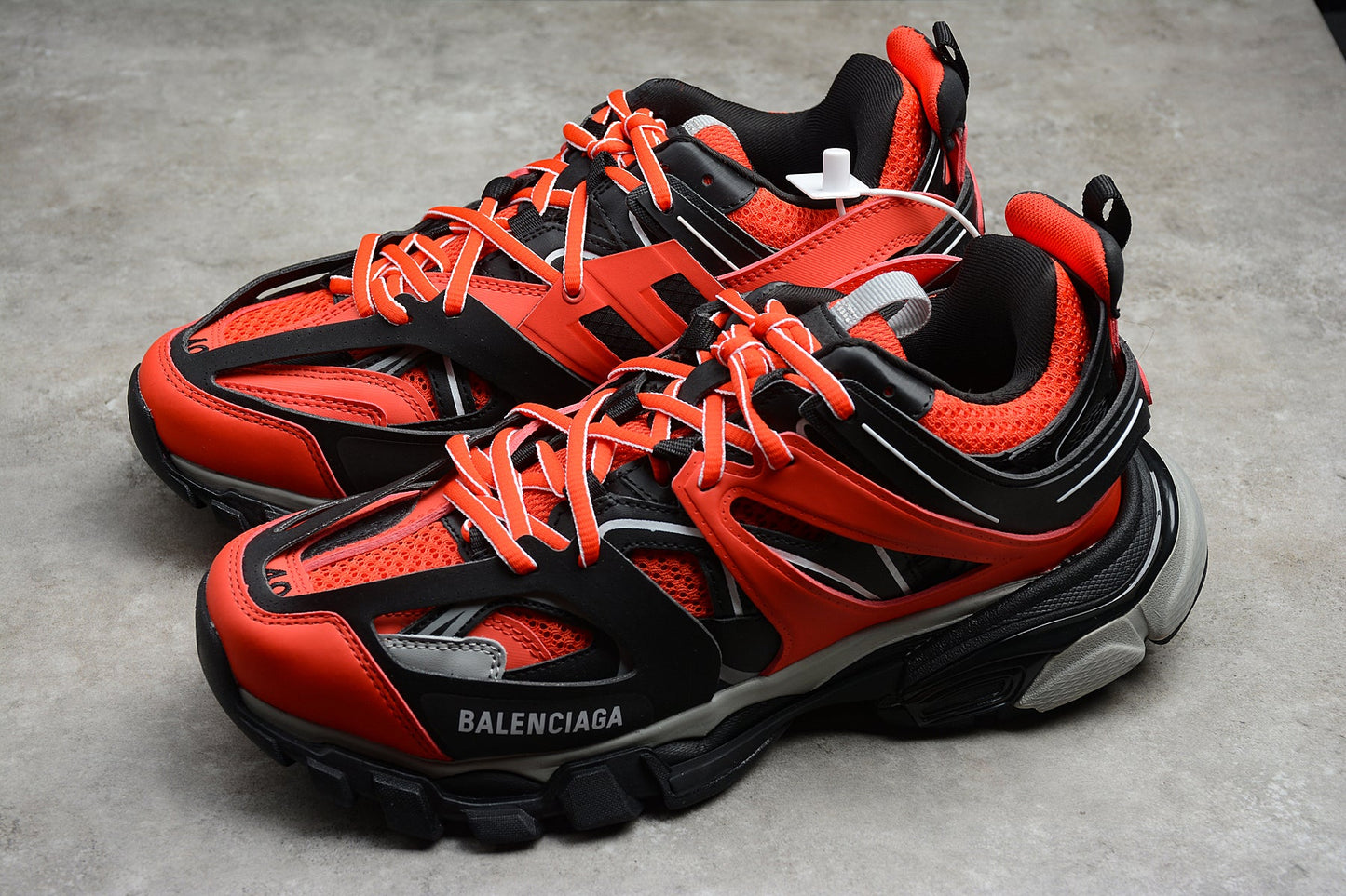 Men's Red & Black Track Performance Sneakers