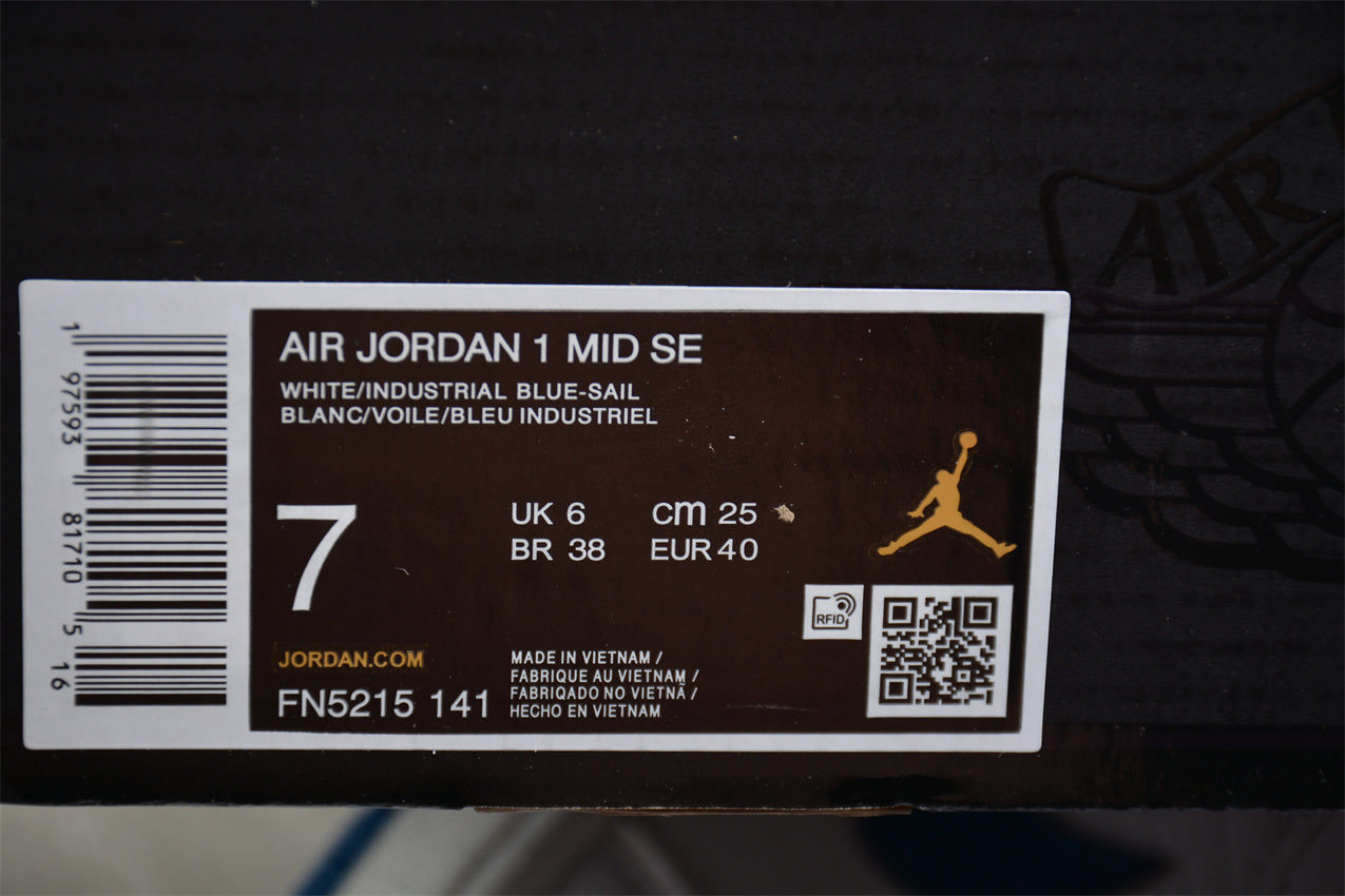 Air Jordan 1 Mid "Industrial Blue"