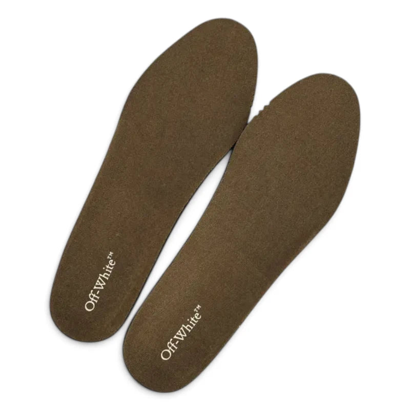 Off-White Be Right Back Suede Forest Green Sand Sneakers