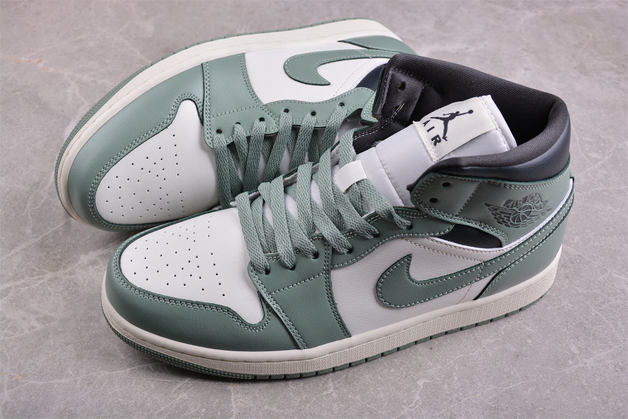 The Air Jordan 1 Mid "Jade Smoke"