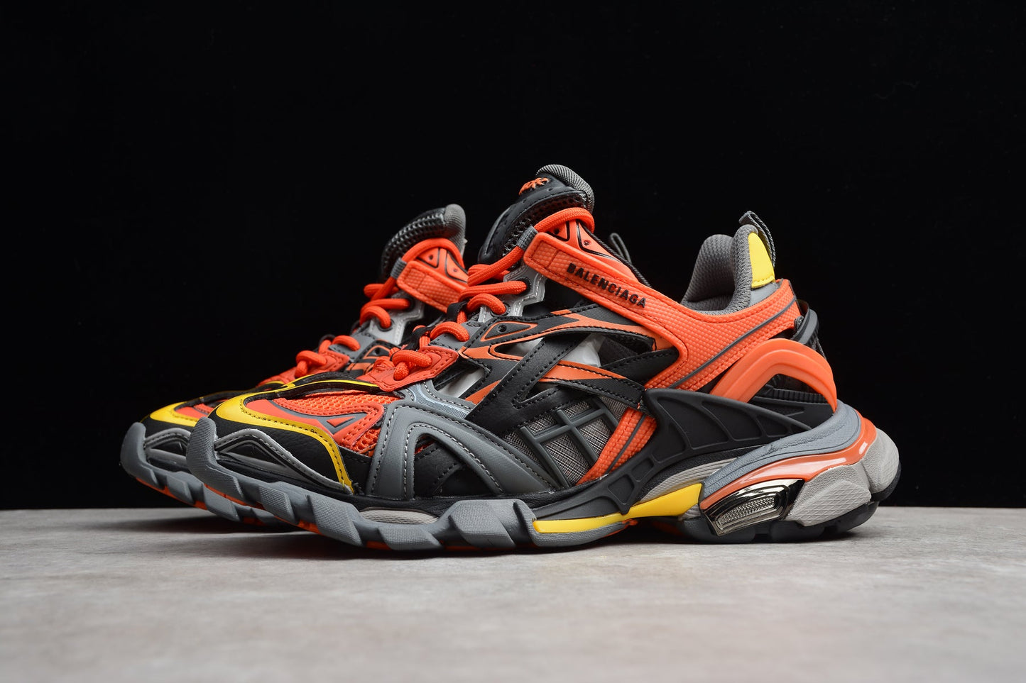 Balenciaga Track 2 Orange Black Sneakers