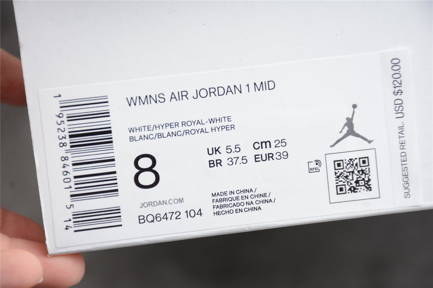 Nike Air Jordan 1 Mid 'Kentucky Blue'