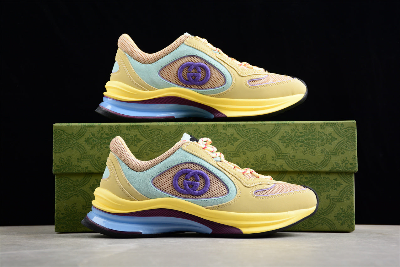 Gucci Run Amarelo Leather Sneakers