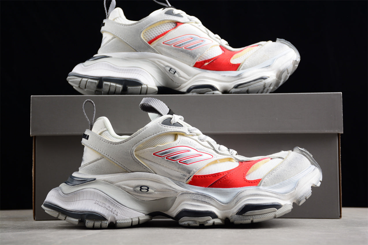 Balenciaga Cargo White Red Sneakers