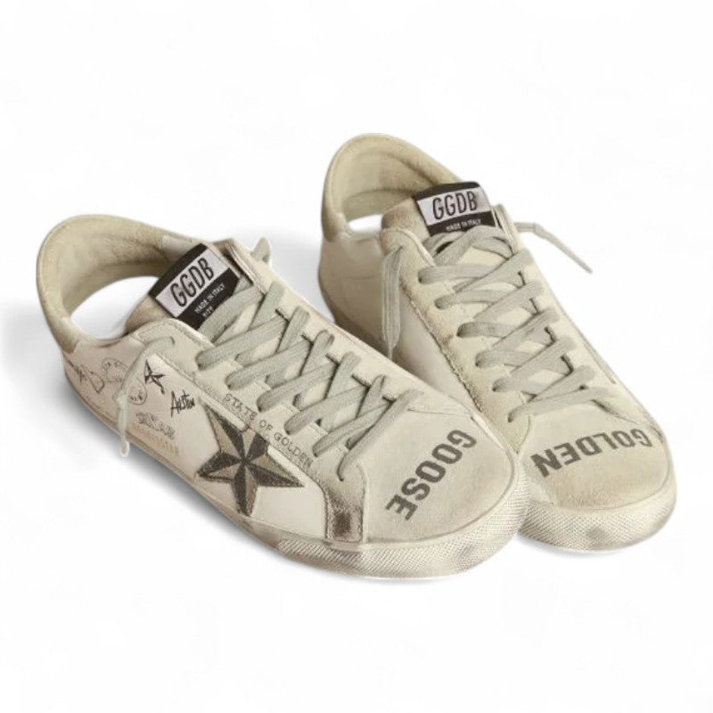 Super-Star sneakers with Texas graffiti
