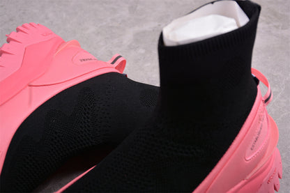 Moncler Trailgrip Sock Black Pink Sneakers