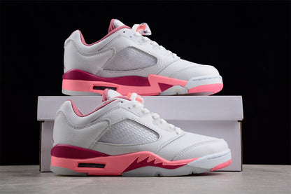 Nike Air Jordan 5 Low Crafted for Her Pink White Sneakers (Women's)