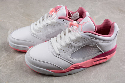 Nike Air Jordan 5 Low Crafted for Her Pink White Sneakers (Women's)