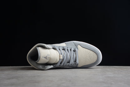 Nike Air Jordan 1 Mid SE Coconut Milk Particle Grey Sneakers