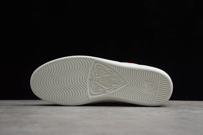 Gucci Ace Heart Stripe Leather Sneakers White