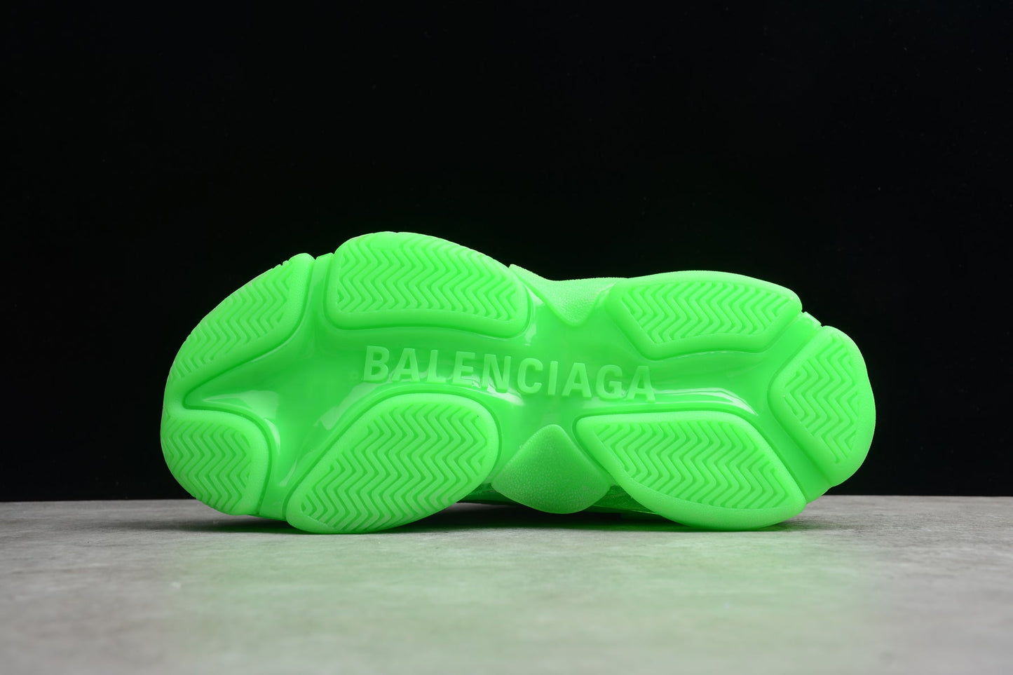 Balenciaga Triple S Neon Green Clear Sole Sneakers