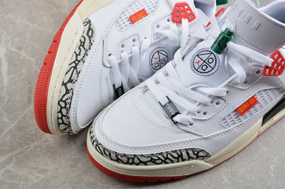 Air Jordan Spizike Low White Red Green Sneakers