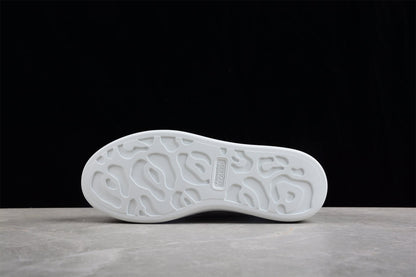 Alexander McQueen Oversized White Green Leather Sneakers