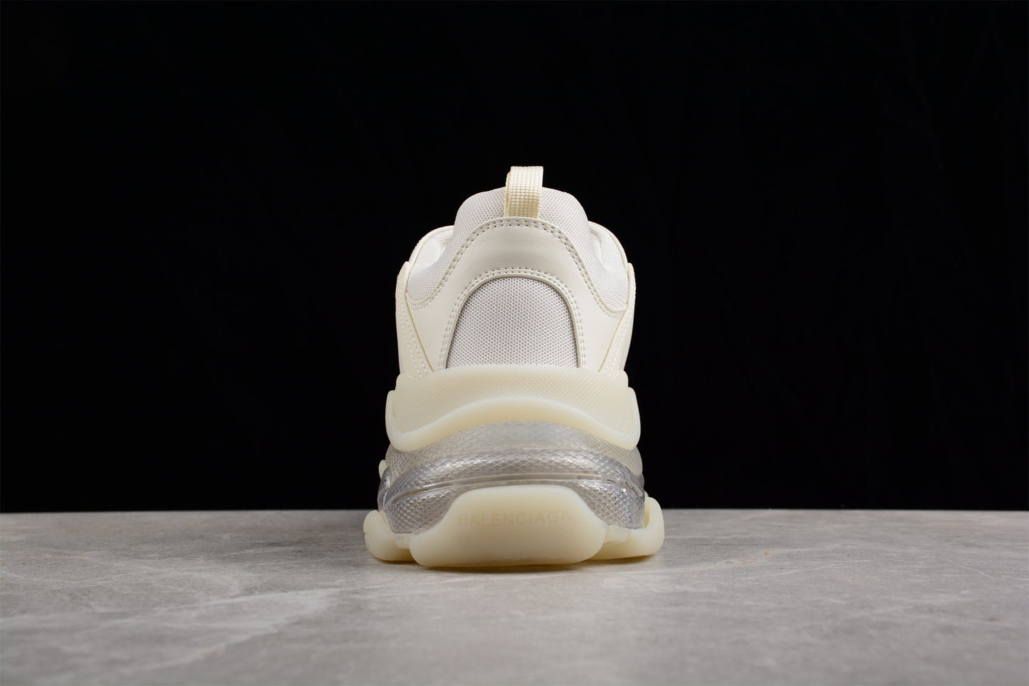 Balenciaga Triple S Clear Sole White Sneakers
