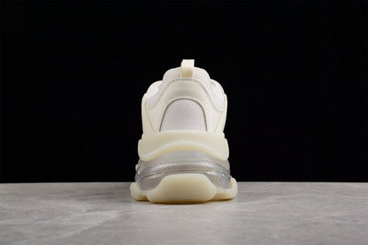 Balenciaga Triple S Clear Sole White Sneakers