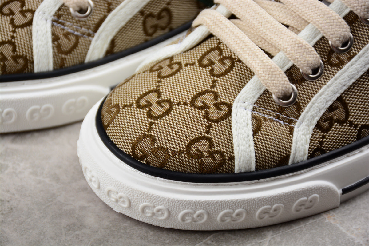 Gucci Tennis 1977 GG Canvas Beige Ebony Sneakers