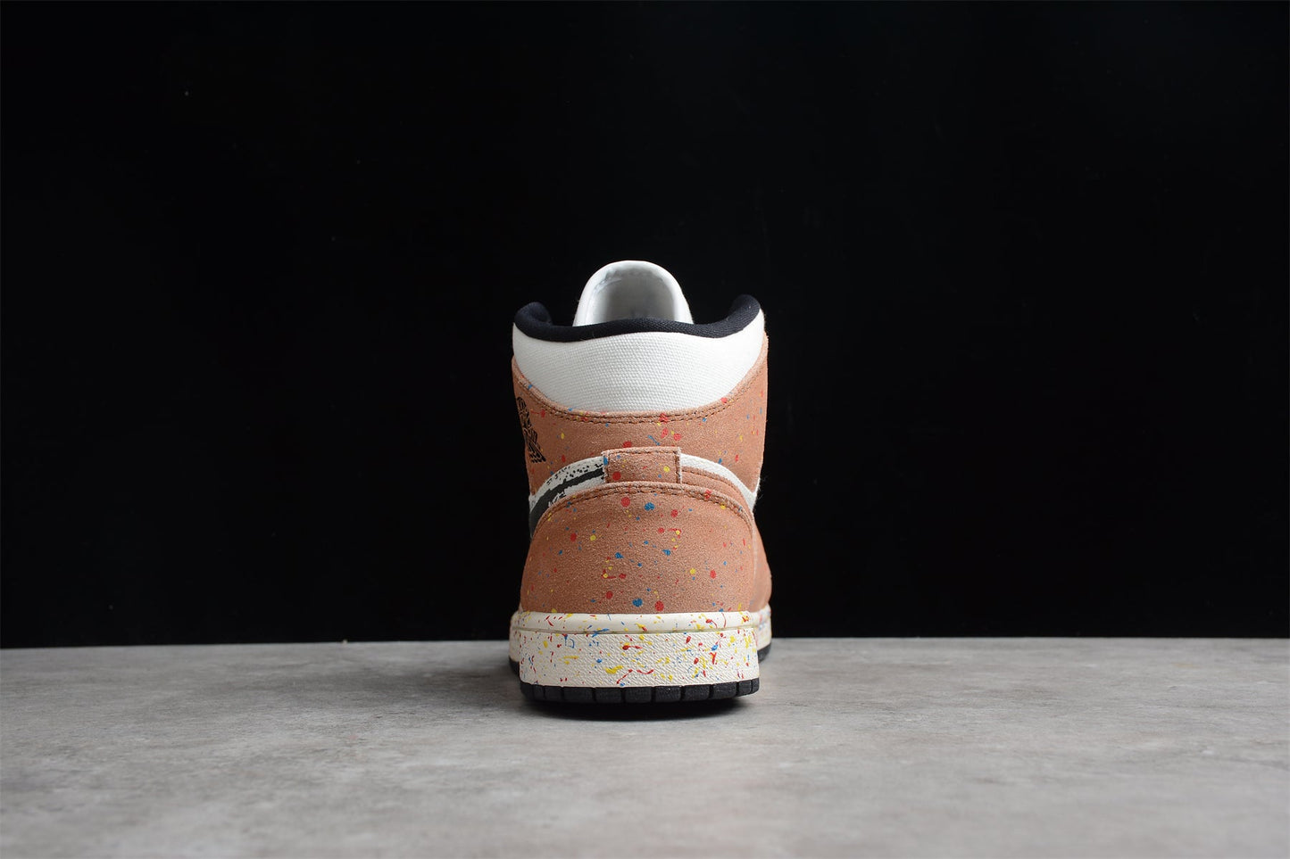 Air Jordan 1 Mid SE GS "Brushstroke Paint Splatter"