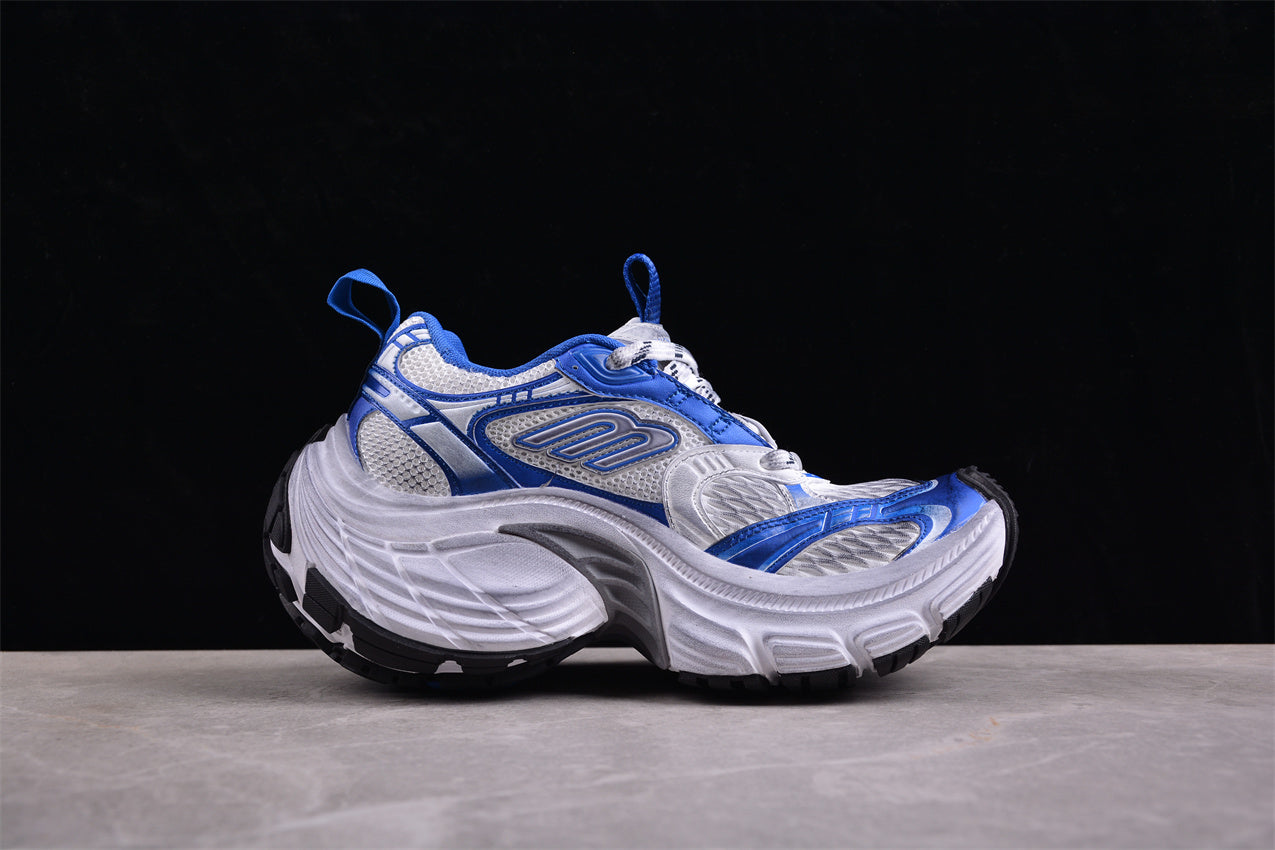 Balenciaga 10XL White & Royal Blue Sneakers