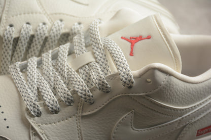 Supreme x Air Jordan 1 Low AJ1 Sneakers