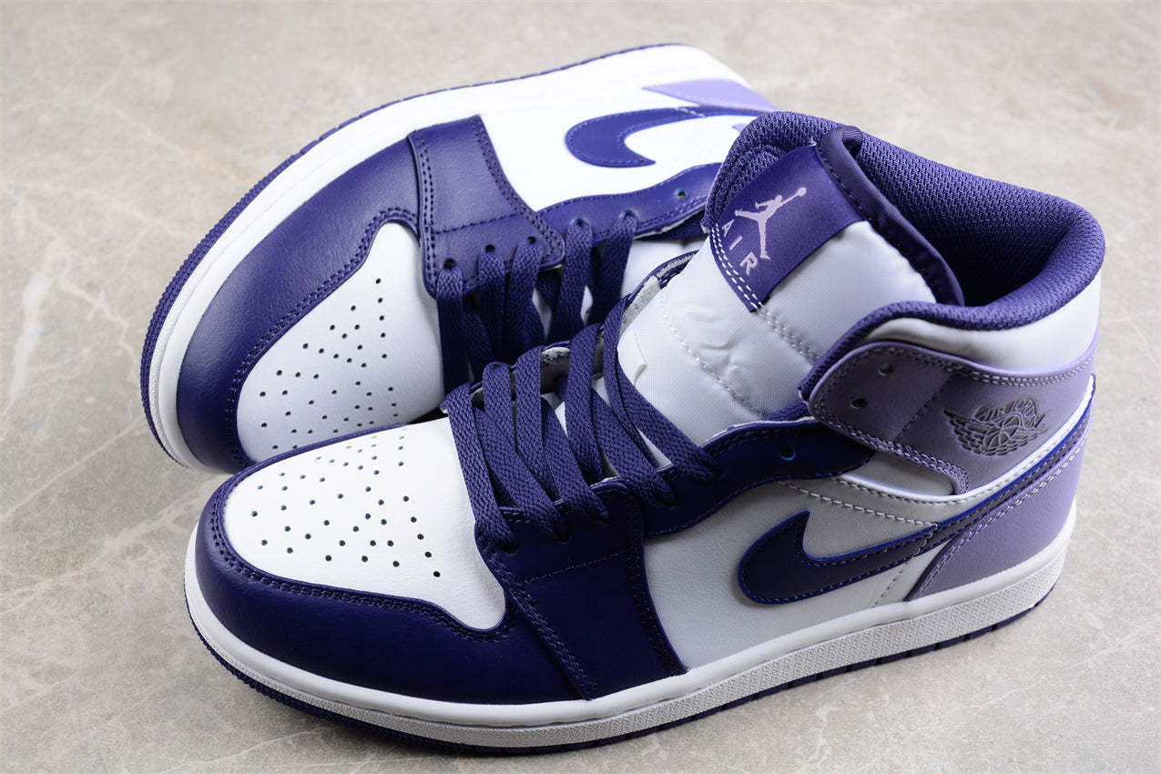 Nike  Air Jordan 1 Mid "Sky J Blueberry / Light Purple"