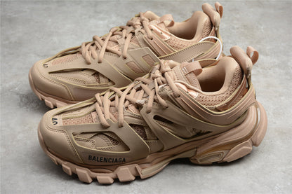 Men's Full Beige Track Lifestyle Sneakers