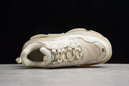 Balenciaga Triple S Light Beige Clear Sole Sneakers