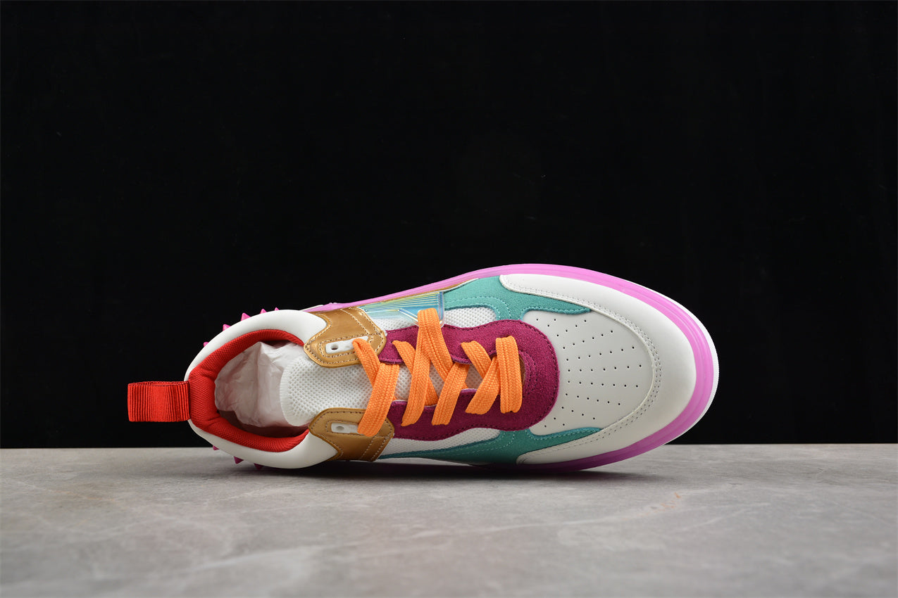 Christian Louboutin Astroloubi Spiked Leather in Pink/Golden