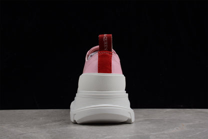 Alexander McQueen Tread Slick Pink Canvas Sneakers