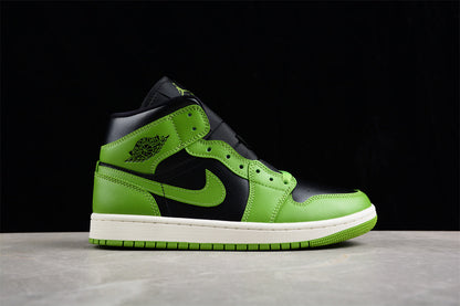 Air Jordan 1 Mid Olive Green Sneakers