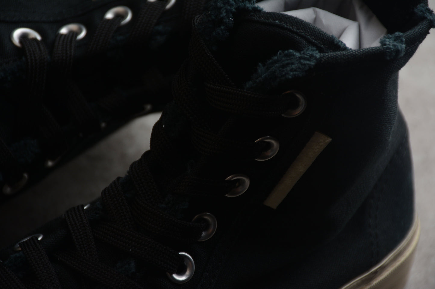 Balenciaga Paris High Top Canvas Black Sneakers