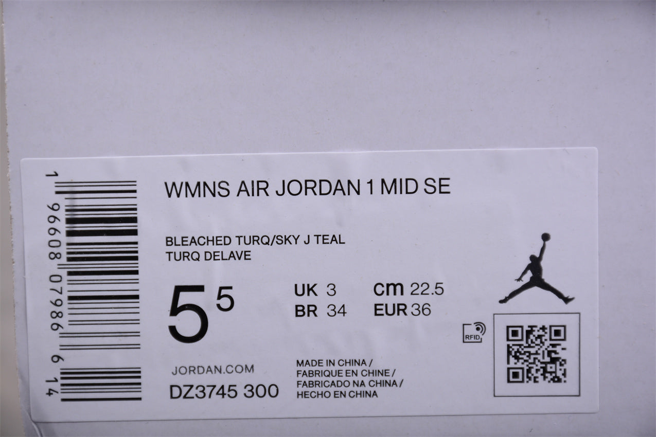 Air Jordan 1 Mid SE "Bleached Turquoise"