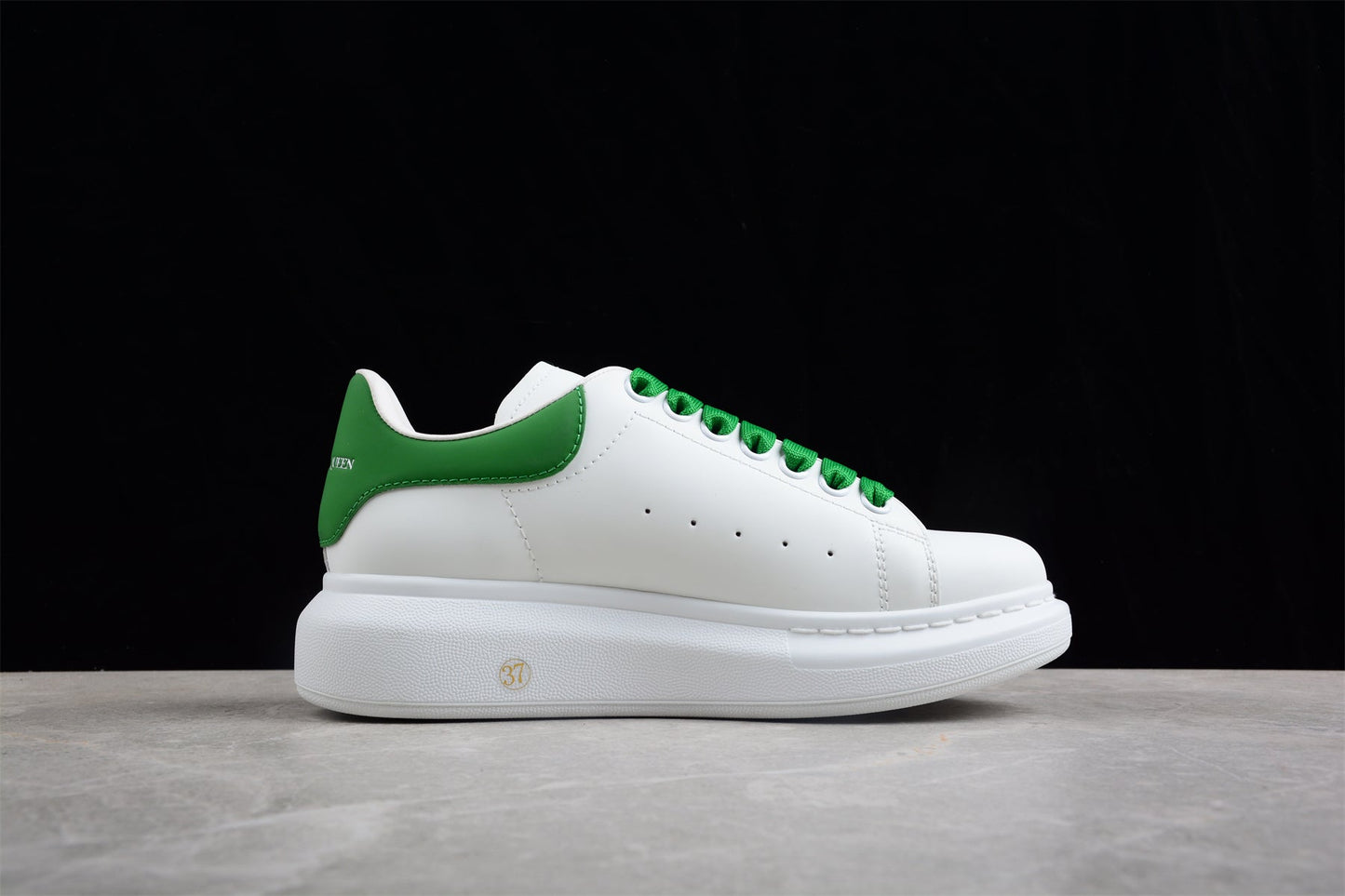 Alexander McQueen Oversized Sneaker in White/Green