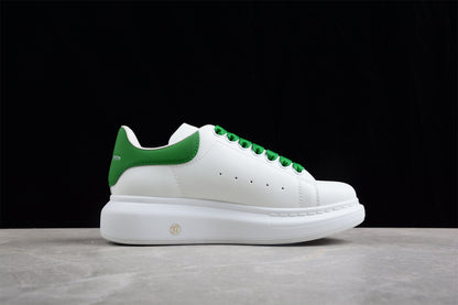 Alexander McQueen Oversized White Green Leather Sneakers