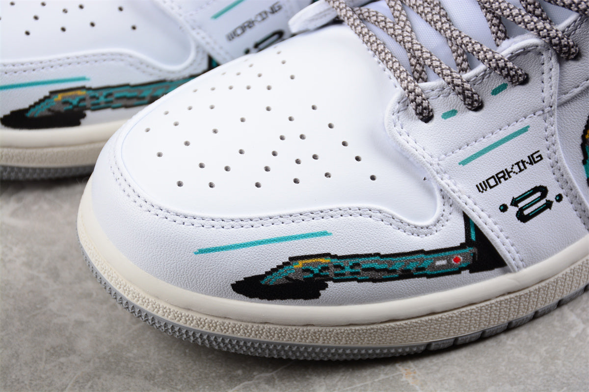 Air Jordan 1 Mid "The Future" White Black