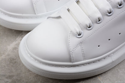 Alexander McQueen Oversized White Navy Leather Sneakers