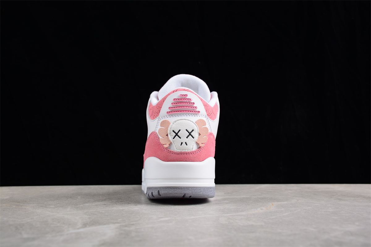Air Jordan 3 KAWS Custom White/Pink