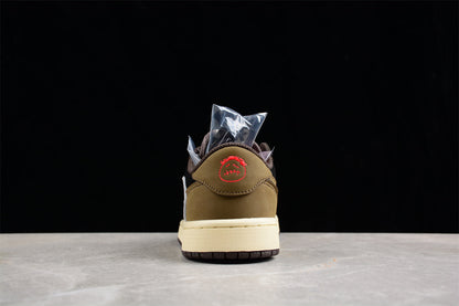Travis Scott x Air Jordan 1 Retro Low OG SP Black Dark Mocha Sneakers
